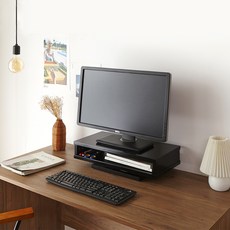 블루밍홈 더크 회전 모니터 받침대, 블랙 문구/오피스/사무용품 전문관 반품 최저가 5,880원