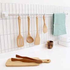 베넷 국산 무타공 스텐레스 폭 조절 주방걸이대 900, 실버 + 화이트, 1개 주방용품/주방정리소품 반품 최저가 8,740원