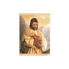 아트조이 DIY 행잉 명화그리기 족자형 40 x 50 cm, 선한 목자와 양, 1개 문구/오피스/미술/화방용품 반품 최저가 4,900원