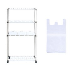 스윙 분리수거함 3단 3p + 봉투 100p 세트, 화이트(분리수거함), 1세트 홈인테리어/청소/세탁용품 반품 최저가 23,800원