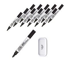 자바펜 생잉크 화이트보드마카 12p + 펜트레이 랜덤발송, 검정, 1세트 문구/오피스/필기류 반품 최저가 12,840원