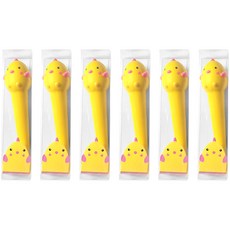 말랑말랑 스퀴시 중성펜, 삐약이, 6개 문구/오피스/학용품/수업준비 반품 최저가 4,620원