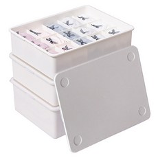 이즈리빙 칸칸칸 속옷 정리함 세트 1칸 + 10칸 + 15칸, 아이보리 + 아이보리뚜껑, 1세트 홈인테리어/수납/정리 반품 최저가 14,950원