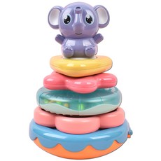 코끼리 뮤직 링쌓기, 혼합색상, 1개 출산/유아동/완구/교구 반품 최저가 10,090원