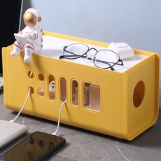 예홈 다용도 멀티탭 정리함, 1개, 옐로우 생활용품/생활전기용품 반품 최저가 7,420원