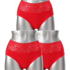 캐리루시 여성용 하이웨스트 복부슬림 레이스면팬티 3P 출산/유아동/임부/태교용품 반품 최저가 10,270원