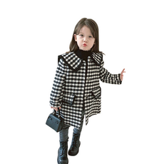 미소파파 여아용 엘리트 하운드체크 수술 카라 코트 출산/유아동/유아동패션 반품 최저가 20,310원