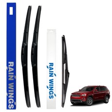 레인윙스 JEEP 3.0 3.6 CRD V6 디젤 가솔린 오버랜드 리미티드 하이브리드 와이퍼 전면 + 후면 세트, 지프 올 뉴 그랜드 체로키 11년~현재 자동차용품/차량관리/소모품 반품 최저가 20,280원