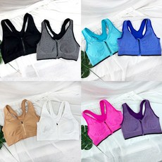 앞지퍼 통기성 빅사이즈 스포츠 브라 스포츠/레저/여성스포츠의류 반품 최저가 7,300원