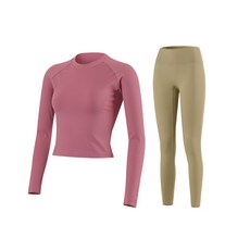 스피카 여성용 요가 베이직 크롭 롱 슬리브 + 베이직 와이 레깅스 스포츠/레저/여성스포츠의류 반품 최저가 21,220원