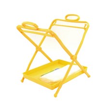 라이프랩 비닐 고정대 음식물 주방 쓰레기통 분리수거대, 노랑, 1개 주방용품/음식물쓰레기통 반품 최저가 5,940원