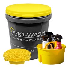 엑스핏 특대용량 세차버킷 + 수납함 + 그릿가드 + 뚜껑, 18L, 옐로우 자동차용품/세차/카케어 반품 최저가 32,310원