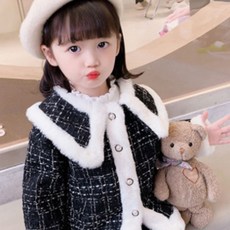 앤젤아이 여아용 트위드 털진주 버튼코트 출산/유아동/유아동패션 반품 최저가 7,540원