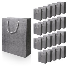 리드홈 튼튼한 코팅 코튼무지 쇼핑백 24p, 그레이, 24개 생활용품/비닐/포장용품 반품 최저가 7,410원