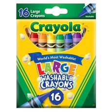 크레욜라 굵은 수성 크레용, 16색, 1세트 완구_취미/STEAM완구 반품 최저가 6,200원