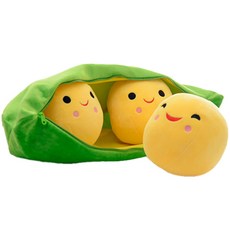 해솔 완두콩 캐릭터 바디필로우 애착인형, 옐로우, 1개 완구_취미/신생아/영아완구 반품 최저가 6,750원