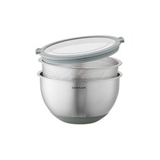 락앤락 스텐 믹싱볼 세트, 믹싱볼 + 채반 + 뚜껑, 1세트 주방용품/주방조리도구 반품 최저가 23,470원