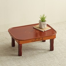 조은세상 민속 상감 직타원 밥상, 레드 주방용품/교자상 반품 최저가 22,890원