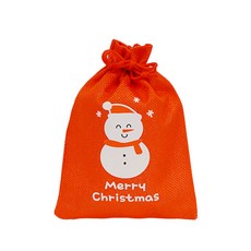 도나앤데코 메리 크리스마스 마소재 포장 주머니, 눈사람, 10개 문구/오피스/데코/포장용품 반품 최저가 4,420원