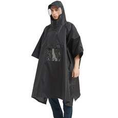 배달 등산용 남성 여성 시야확보 판초 우의 낚시 오토바이 자전거 우비 + 보관파우치, 블랙, 1개 스포츠/레저/낚시 반품 최저가 15,670원
