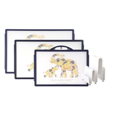 엘리리빙 사각 도마 3종+거치대 세트, 코끼리, 1개 주방용품/1인가구 주방용품 반품 최저가 15,370원