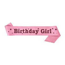 생일 주인공 어깨띠 파티소품 Birthday Girl, 핑크, 1세트 완구/취미/역할놀이 반품 최저가 5,000원
