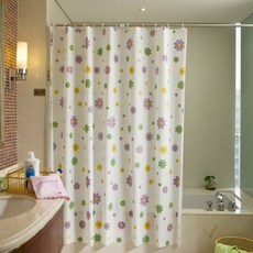 보라꽃 샤워커튼, 1개 홈인테리어/욕실용품 반품 최저가 5,540원