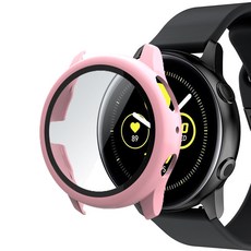 루아러블 갤럭시워치 액티브2 올인원 액정보호 강화유리 풀커버 케이스, 핑크, 1개 스포츠/레저/헬스/요가/댄스 반품 최저가 5,410원