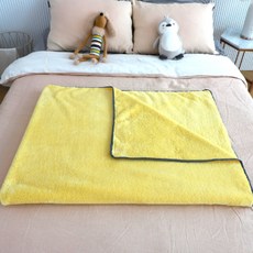 베베슈에뜨 양면 후리스 수면이불, Yellow 출산/유아동/유아동침구 반품 최저가 9,830원