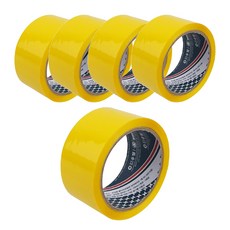 리드포미 컬러 박스 테이프, 노랑, 5개 문구/오피스/사무용품 전문관 반품 최저가 5,760원