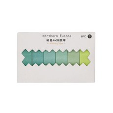 미빌 그라데이션 파스텔 컬러 마스킹 테이프, 그린, 2개 문구/오피스/필기류 반품 최저가 4,320원