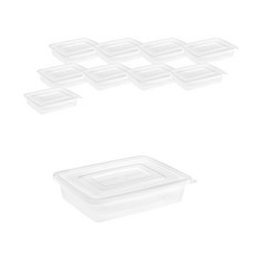 대성기업 DS 사각밀폐용기 2L, 10개, 단품 주방용품/1인가구 주방용품 반품 최저가 19,600원