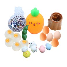 말랑말랑 심쿵란 완두콩 포도 당근 다람쥐 말랑이 주물럭 7종 세트, 혼합색상, 1개 완구/취미/퍼즐/큐브/피젯토이 반품 최저가 7,760원