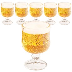 MAYTWO 감성 미니 와인 맥주잔 D타입, 맥주잔(D타입), 6개, 180ml 주방용품/와인용품 반품 최저가 12,560원