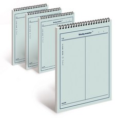 뮤니드 IS SPRING 세로 상철 2분할 노트, 그린, 4개 문구/오피스/노트/메모지 반품 최저가 12,450원