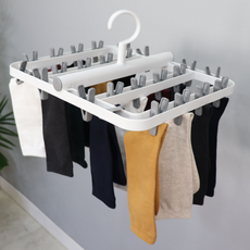 하늬통상 슬림 접이식 대용량 빨래집게 건조대, 그레이 홈인테리어/청소/세탁용품 반품 최저가 6,390원