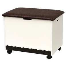 두리데코 쿠션 토이박스 수납형 의자, 화이트 + 월낫 홈인테리어/유아동가구 반품 최저가 77,700원