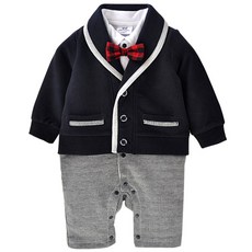 맘스케어 남아용 일체형 턱시도 풀스냅 우주복 undefined/undefined 반품 최저가 12,440원