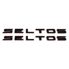 이지엘이디 투톤 레터링 사이드 엠블럼 2p, 블랙 + 오렌지, 기아 셀토스 자동차용품/익스테리어 반품 최저가 7,140원