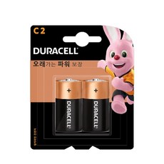 듀라셀 알카라인 건전지 C, 2개입, 7개 생활용품/생활전기용품 반품 최저가 28,520원