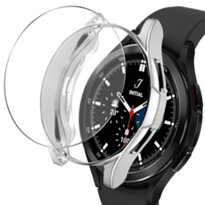 루아러블 갤럭시 워치 범퍼 보호 케이스 + 강화유리 9H 고강도 액정보호필름 세트, 실버, 1개 스포츠/레저/헬스/요가/댄스 반품 최저가 5,760원