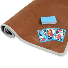 서하의집 빅사이즈 대형화투 + 인조세무 화투 놀이매트 세트, 블루(화투), 매트(브라운), 1개 완구_취미/보드게임 반품 최저가 13,450원