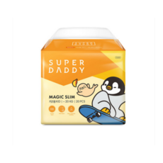 슈퍼대디 미스터펭 매직슬림 팬티형 키즈형, 키즈형(Kid), 80매 생활용품/일회용기저귀 반품 최저가 33,580원