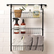 라이크하우스 문걸이 선반, 블랙, 3단 홈인테리어/선반/정리대 반품 최저가 17,910원