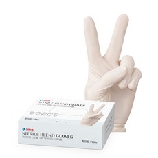 키친아트 니트릴 PVC 다목적용 합성장갑 화이트, 100개입, 1개 주방용품/일회용품/종이컵 반품 최저가 10,350원