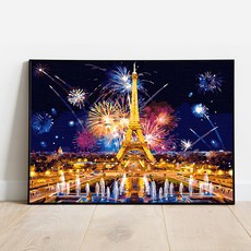플레이어바웃 DIY 명화 그리기 세트 50 x 40 cm, 에펠탑 축제 (MG004), 1개 문구/오피스/미술/화방용품 반품 최저가 4,330원