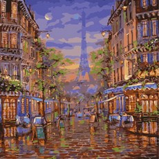 SSM DIY 명화 그리기 세트 40 x 50 cm, 파리의 오후, 1개 문구/오피스/미술/화방용품 반품 최저가 6,040원