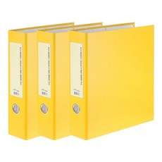 청운 에코 3공D링 바인다 7cm A4, 노랑, 3개입 문구/오피스/사무용품 전문관 반품 최저가 10,080원