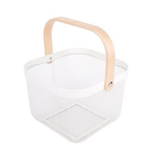 라이크하우스 철제 메쉬 펜트리 수납 바스켓, 화이트, 1개 홈인테리어/바구니/바스켓 반품 최저가 11,910원