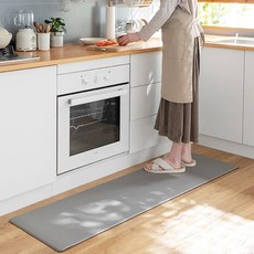 민스리빙 모던 PVC 주방 발매트, 그레이, 1개 주방용품/주방잡화 반품 최저가 14,020원